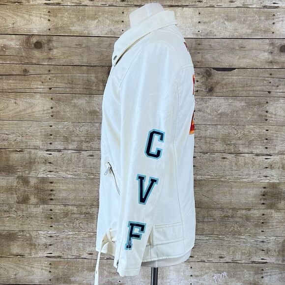 Pretty Little Thing Size 2 Relaxed Women’s Faux leather Motorcycle Jacket  NWOT - Picture 5 of 16